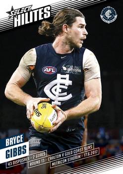 2017 Select AFL Hilites #SH13 Bryce Gibbs Front
